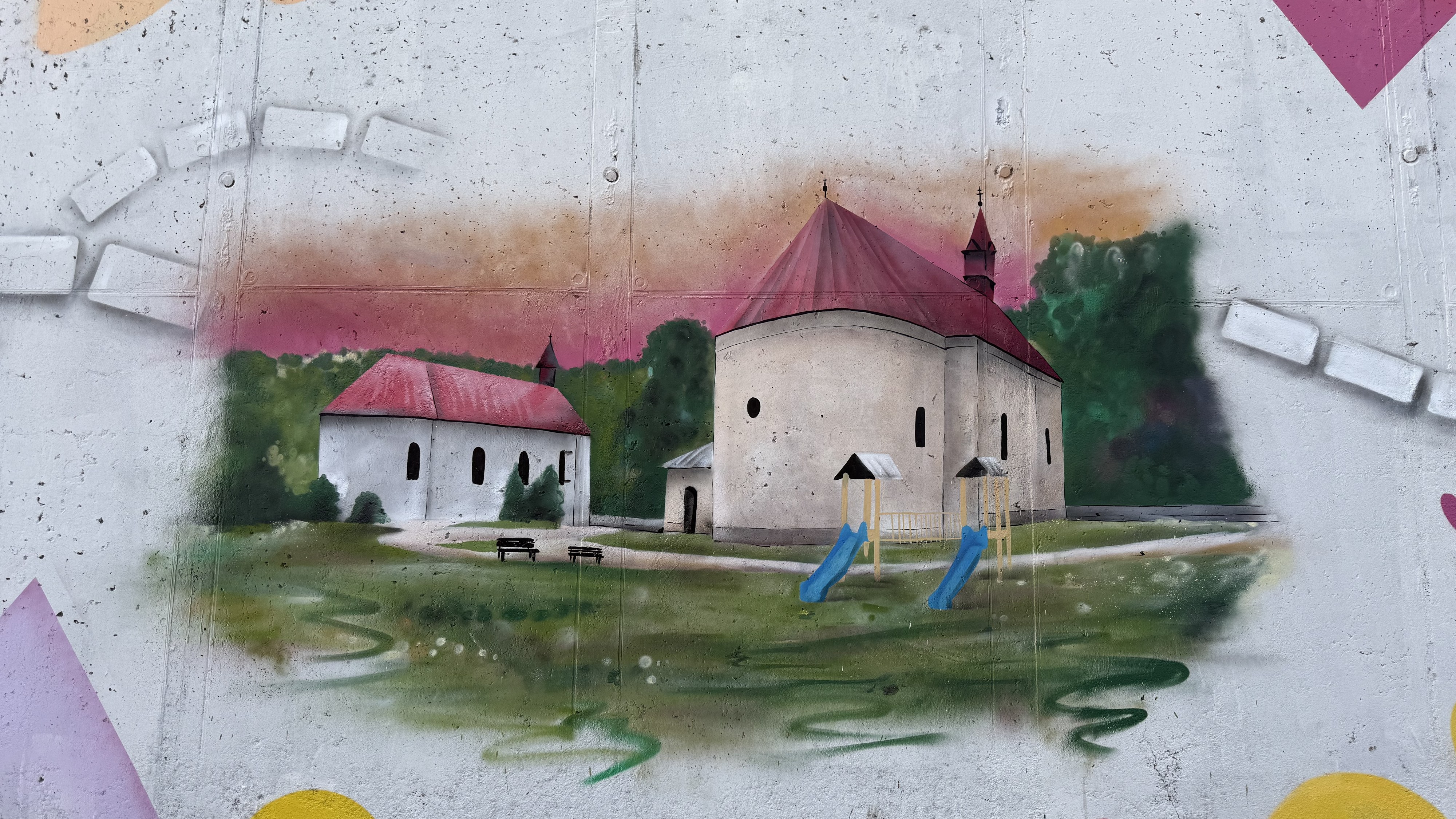 Evanjelický kostol a záhrada v Sabinove